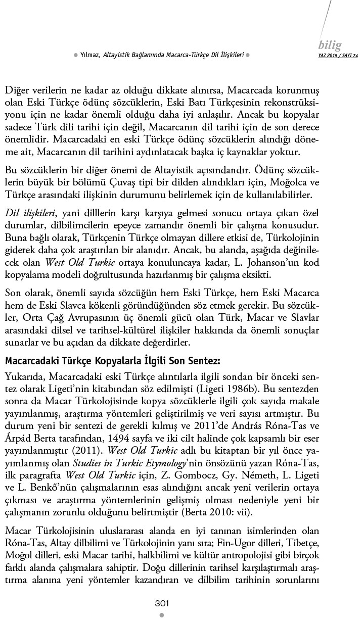 Altayistik Baglaminda_Macarca_Turkce_Dil